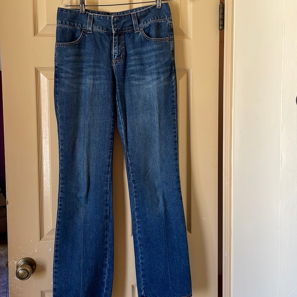 Banana Republic wide leg blue jeans